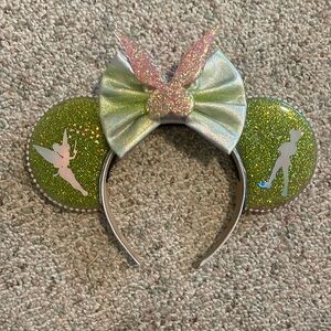 Handmade tinkerbelle ears with light up battery